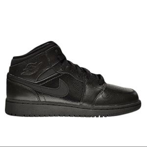 Air Jordan 1 Retro Mid GS ‘Triple Black’